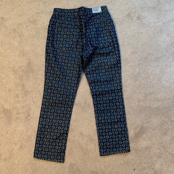 GUESS vtg All Over Logo High Waisted Denim - Picture 5 of 9
